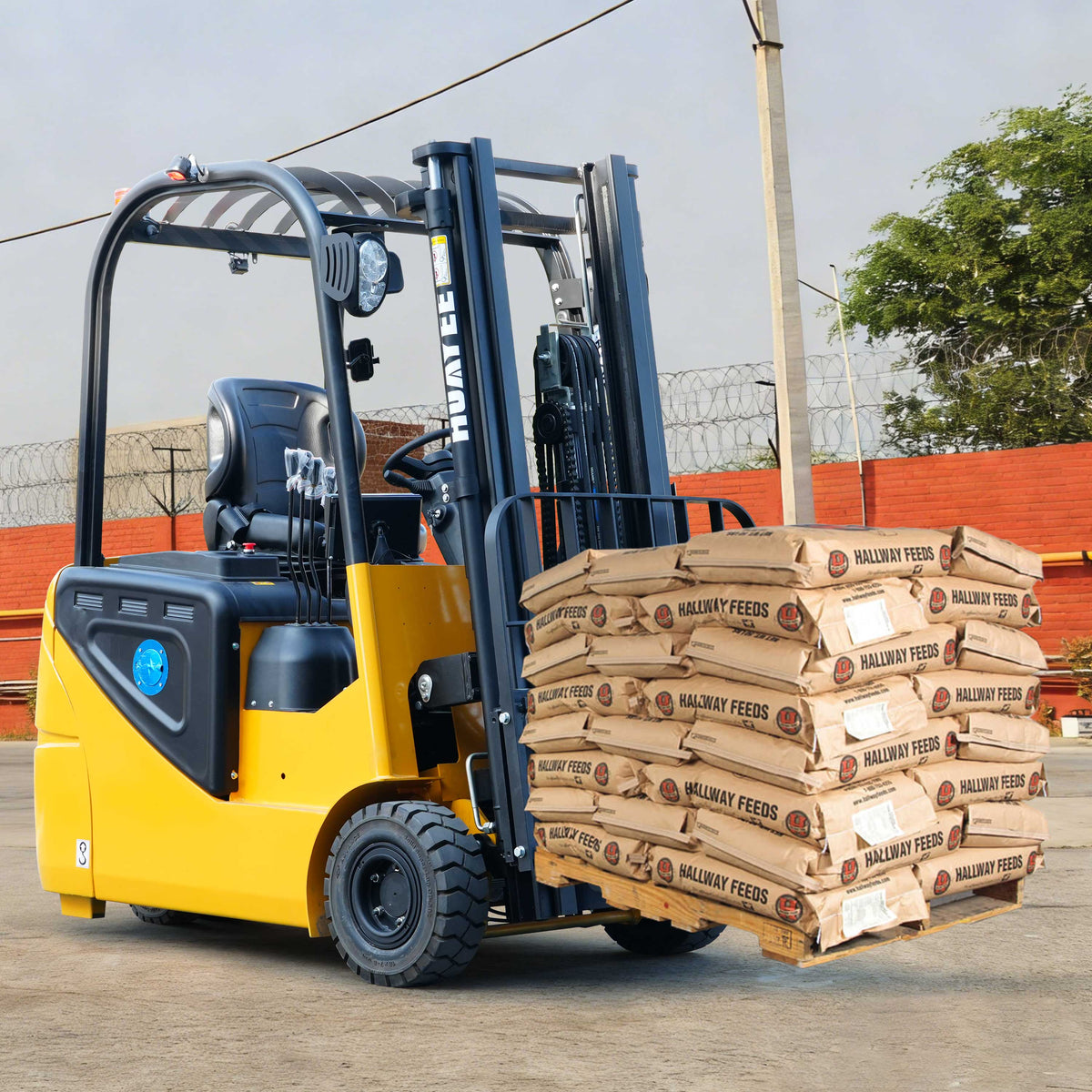 HUAYEE FHY20L 2 Ton Electric Forklift – High-Performance 76.8V Lithium Powered 4-Wheel Forklift