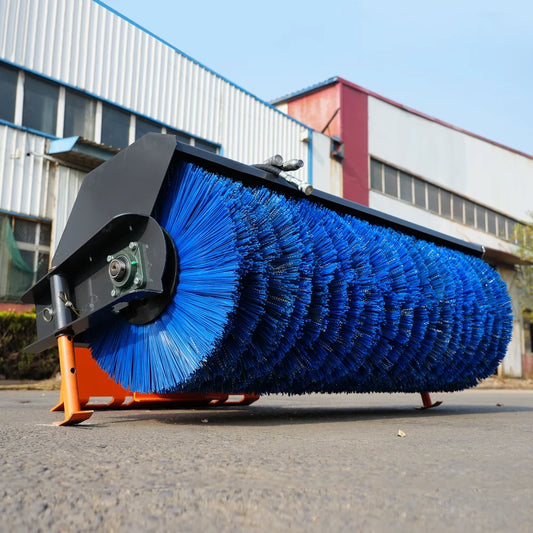 80 Inch Hydraulic Angle Broom Attachment Suits HY1025C/HY1050C/HY1065C Mini Skid Steer Loaders | HUAYEE HYL02