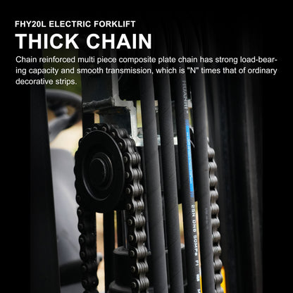 HUAYEE FHY20L 2 Ton Electric Forklift – High-Performance 76.8V Lithium Powered 4-Wheel Forklift