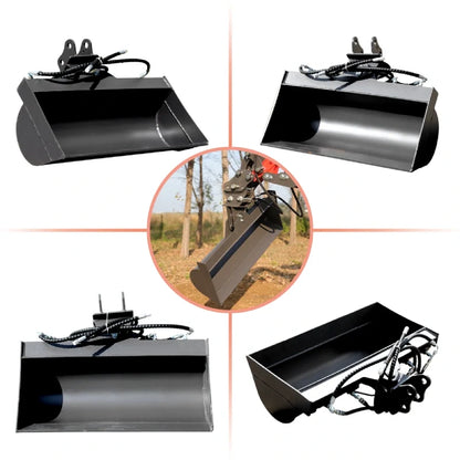 800mm 32" Tilt Bucket for 1-1.8 Ton Mini Excavators | HUAYEE HYE04