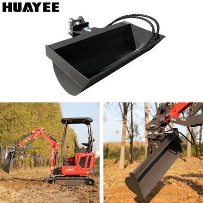800mm 32" Tilt Bucket for 1-1.8 Ton Mini Excavators | HUAYEE HYE04