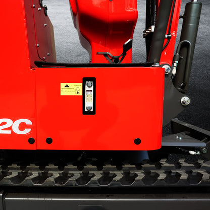 HUAYEE HY12C | Mini Excavator - Hydraulic Thumb Clamp, 13.5HP B&S Engine Gas Powered