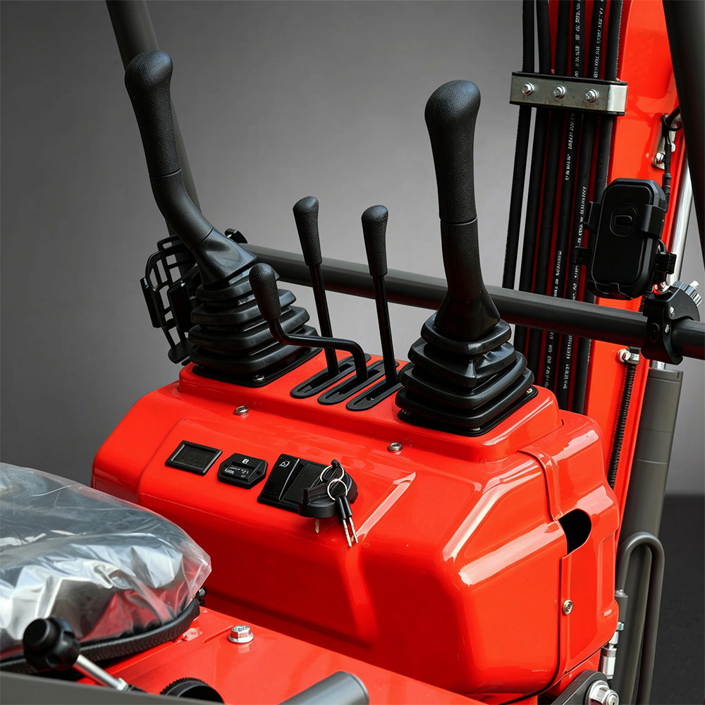 HUAYEE HY12C | Mini Excavator - Hydraulic Thumb Clamp, 13.5HP B&S Engine Gas Powered