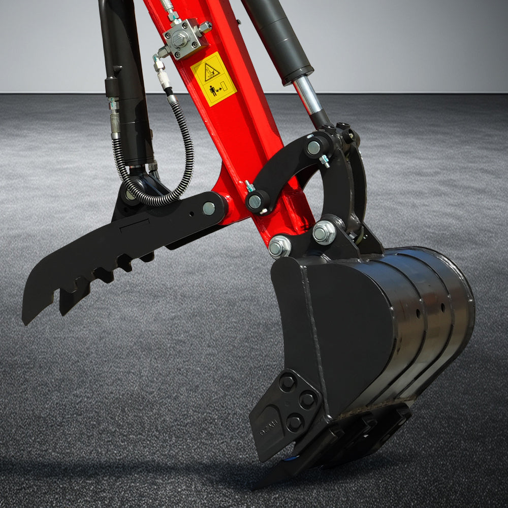 HUAYEE HY12C | Mini Excavator - Hydraulic Thumb Clamp, 13.5HP B&S Engine Gas Powered