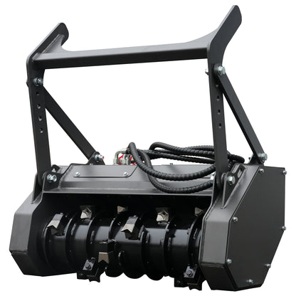HUAYEE HYS18 | 40" Mini Skid Steer Drum Forestry Mulcher Attachment for HY480C/HY480D