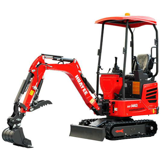 HUAYEE HY14G | Mini Excavator with Kubota Engine & Advanced Hydraulics