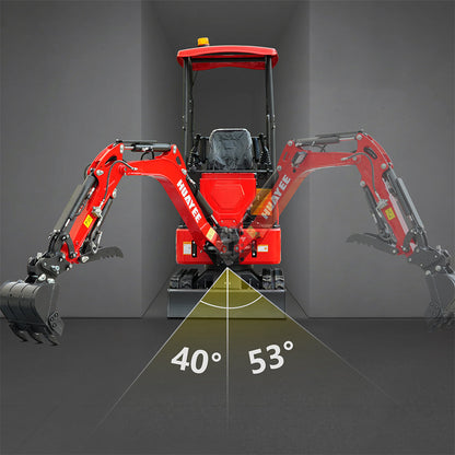 HUAYEE HY14G | Mini Excavator with Kubota Engine & Advanced Hydraulics