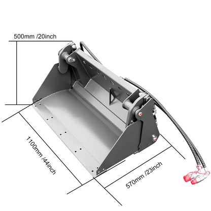 4-in-1 Bucket Attachment Suits HY360C/HY480C Mini Skid Steer Loaders | HUAYEE HYS01-2