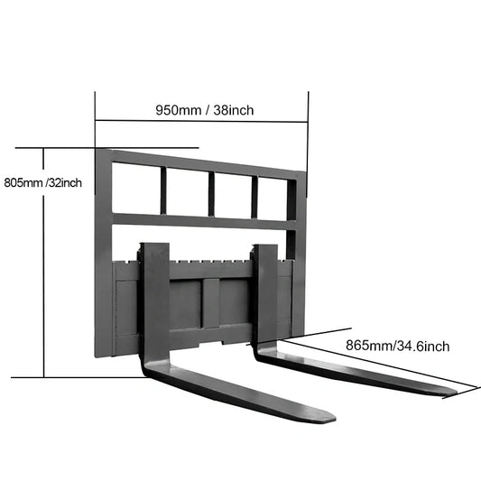 Fork Attachment Suits For HY360c/HY480c Mini Skid Steer Loader | HYS01-1