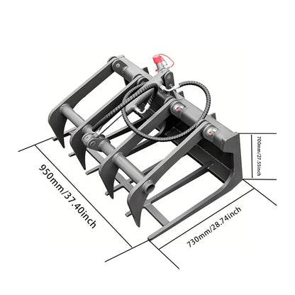 Log Grab Attachment for Mini Skid Steer Loaders | HUAYEE HYS04