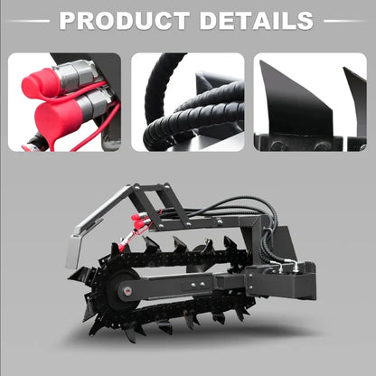 Trench Opener Attachment for Mini Skid Steer Loaders | HUAYEE HYS05
