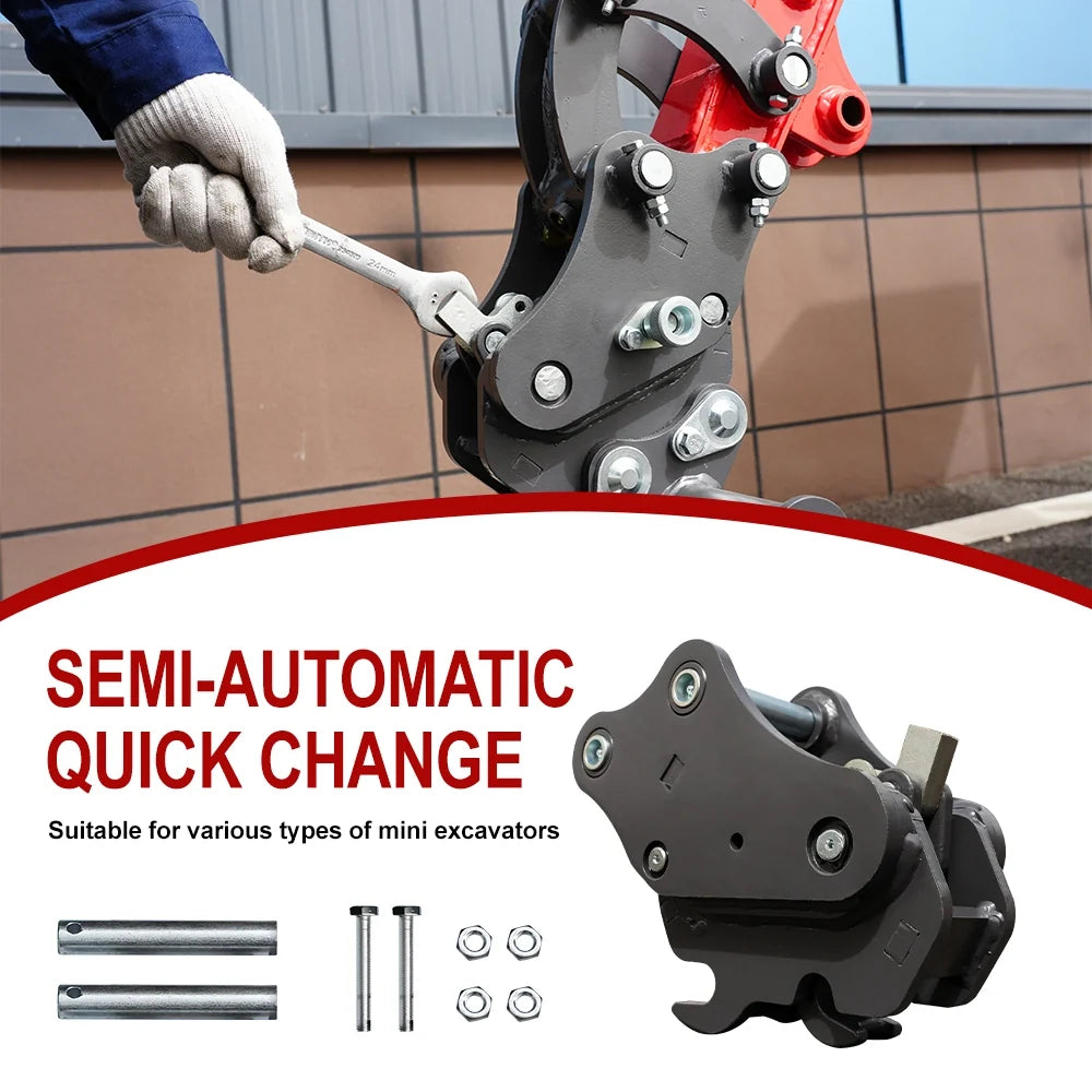 Semi-automatic Quick Change / Coupler for 1-1.8 Ton Mini Excavators | HUAYEE HYE00-1